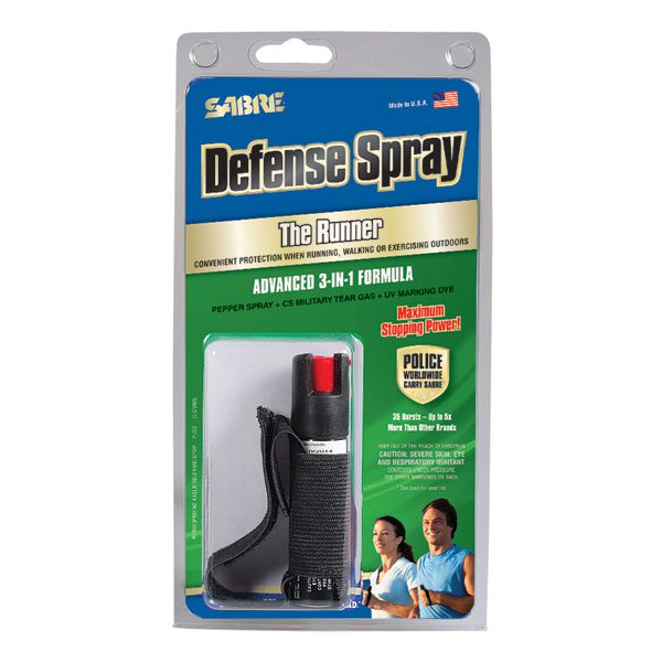 A package of defense spray with its packaging.