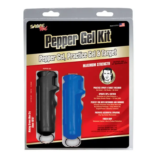 A package of two different colored pepper gel kits.