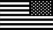 A black and white american flag with the stars on it.