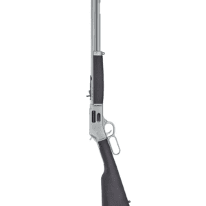 A picture of a rifle gun in a plain background