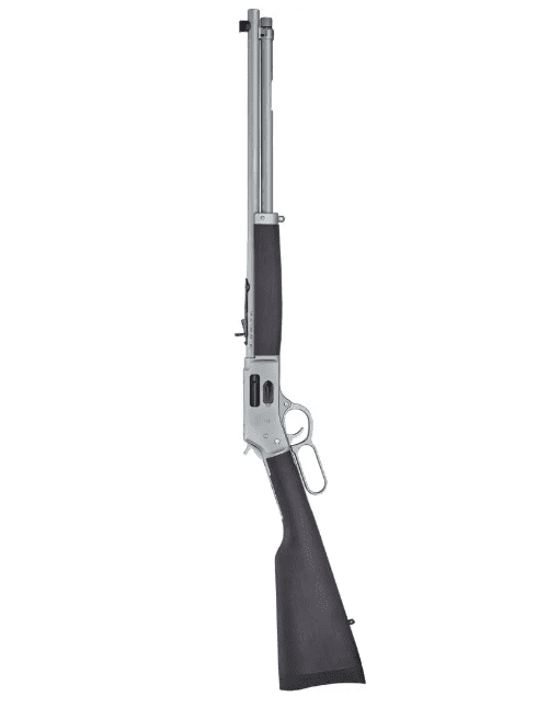 A picture of a rifle gun in a plain background